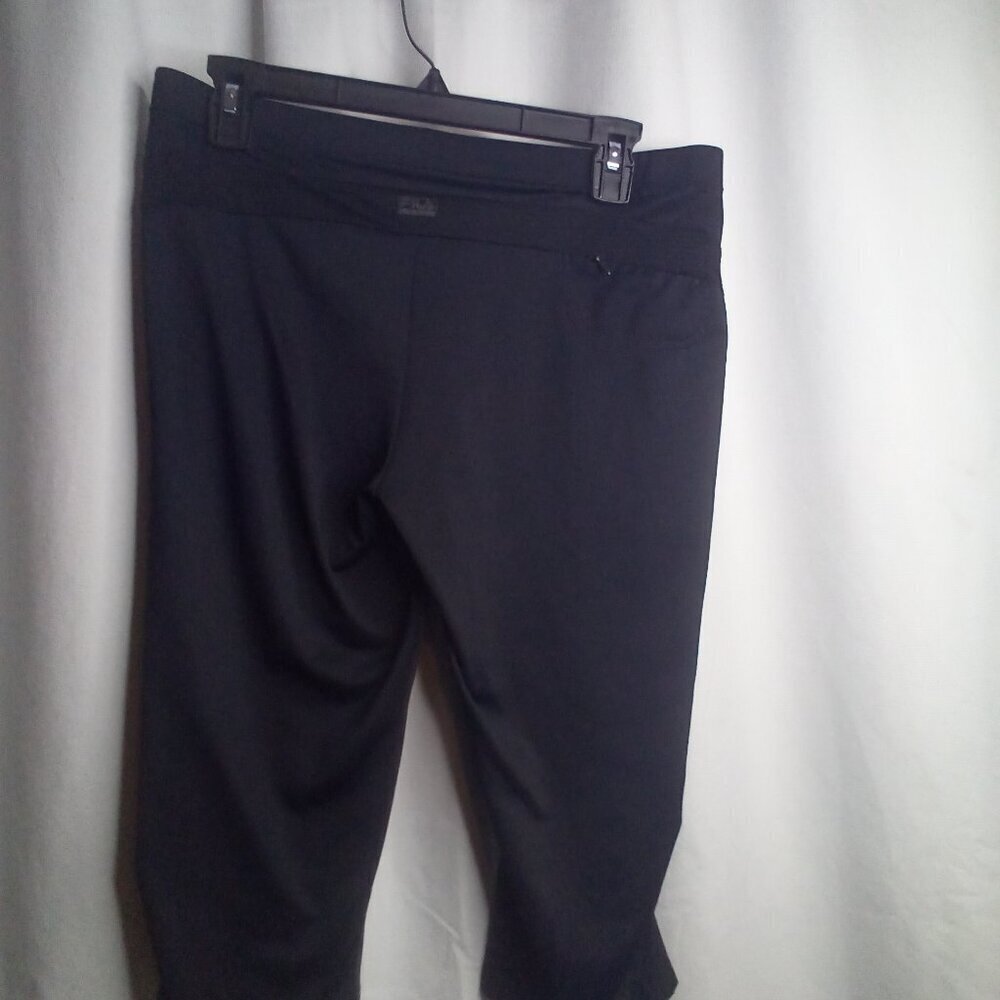 Fila Sport Capri Pants Women M Active Athletic Black - Picture 7 of 15